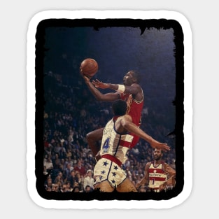 Michael Jordan vs Washington Bullets, 1985 Sticker